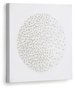 Quadro Adys con cerchio e punti bianchi 40 x 40 cm