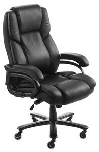 Sedia da ufficio con schienale alto e supporto lombare - Ergonomica, regolabile in inclinazione e altezza - Altezza: 128,8 cm