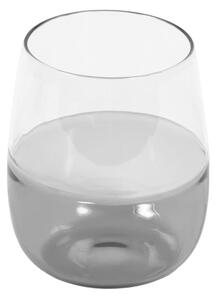 Bicchiere Inelia piccolo in vetro trasparente e grigio