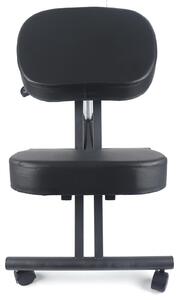 Sedia ergonomica per le ginocchia, colore nero - Altezza regolabile da 50 a 60 cm - Portata massima di 100 kg
