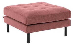 Poggiapiedi Debra 80 x 80 cm velluto rosa