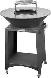 Grill Strend Pro Fiesta, versione antracite, acciaio, diametro 75 cm, con braciere