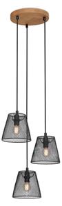 Briloner 4074-035 - Lampadario a sospensione con filo TAUNUS 3xE14/40W/230V albero di caucciù
