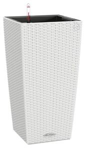 Vaso Cubico Cottage in plastica colore bianco H 56.0 x Ø 30.0