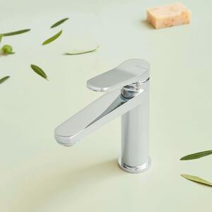 SANYCCES AIR miscelatore monocomando per lavabo cromo lucido alto 16,6 cm