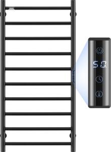 Asciugamani a secco Scaldasalviette a parete - 10 barre in acciaio inox - Funzione timer - Alta qualità - Capacità di carico stabile