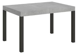 Tavolo Allungabile 120/380x90 cm Everyday Cemento Gambe Antracite