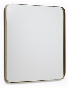 Specchio de parete Marco in metallo dorato 60 x 60 cm