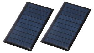 2 pannelli solari in miniatura, 5 V, 0,45 W, 90 mA, policristallini
