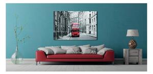 Dipinto su tela Red Bus 90x135 cm