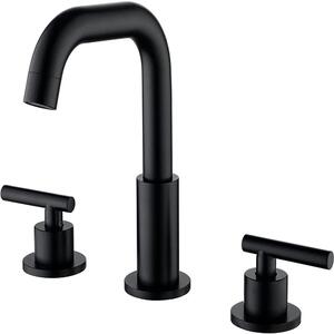 Rubinetto per lavabo - Finitura nero opaco - Rotazione a 360°