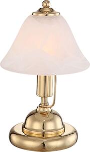 Lampada da tavolo Touch in stile antico con paralume in vetro a LED, lampada da tavolo per ingresso e soggiorno