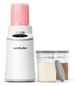 NutriBullet Macchina per Gelato Gelatiera per Frullati/Sorbetto/Smoothie/Frozen Yogurt/Ice Cream Capacit 0.45 Litri Potenza 500 Watt colore Bianco
