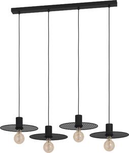 Eglo 43732 IKESTON E27 4 vie a sospensione 980x280mm nero