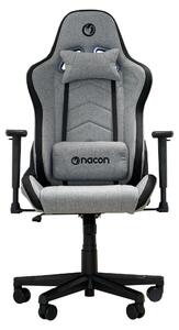 Sedia da gaming grigia - Seduta in tessuto ergonomica - Altezza regolabile - Ideale per il gaming e l'ufficio