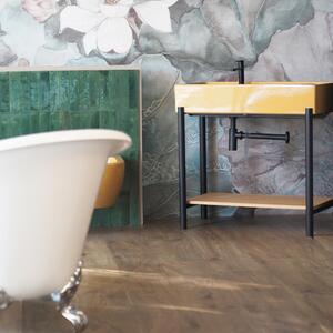 Pavimento in spc flottante clic Cambridge rovere scuro Sp 5.5 mm