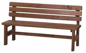 Panchina Tessin, 150 cm, legno di pino marrone