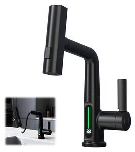 Rubinetto da cucina con doccetta estraibile e display LED digitale