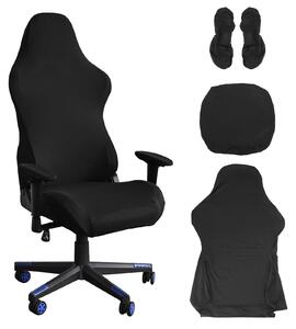 Copertura elastica per sedia da gioco, adatta a sedie da ufficio, colore nero, stile racing