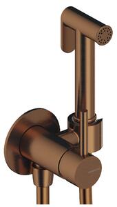 SANYCCES LOOP Set doccia bidet con funzione miscelatrice, oro rosa spazzolato