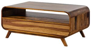MASSIVMOEBEL24 | MAILAND #231 Tavolino da salotto in legno di sheesham - laccato / marrone scuro 120x70x50