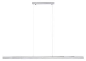Lampada a sospensione LED argento, lunghezza regolabile, H 180 cm
