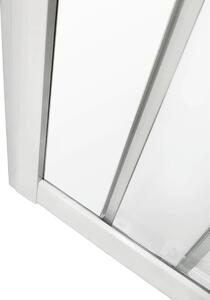 Box doccia con ingresso frontale porta scorrevole scorrevole 120 cm, H 185 cm in vetro, spessore 4 mm serigrafato bianco
