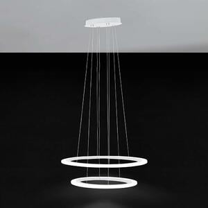 Penaforte LED lampada a sospensione 2 anelli 6400lm bianco