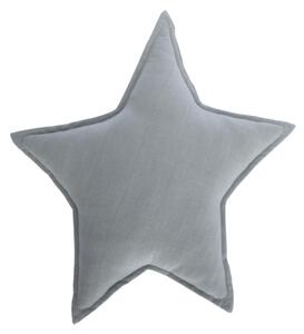 Cuscino stella Noor 100% cotone (GOTS) grigio 44 x 30 cm
