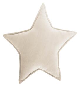 Cuscino stella Noor 100% cotone (GOTS) beige 44 x 30 cm