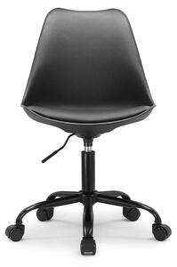 Sedia da ufficio in stile scandinavo - Nera, regolabile in altezza - Sedia ergonomica