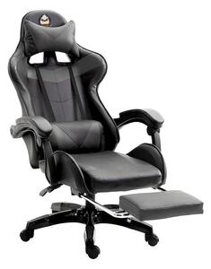 Sedia da gaming ergonomica - Rivestita in ecopelle - Altezza e schienale regolabili