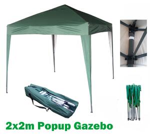 Padiglione MCC® 2x2, padiglione da giardino, padiglione pieghevole, tendone, tenda per feste, verde