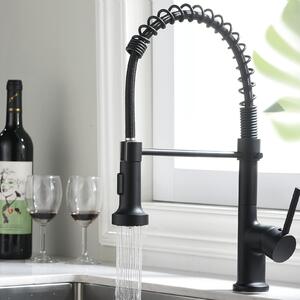 Rubinetto da cucina estraibile, girevole a 360°, miscelatore monocomando