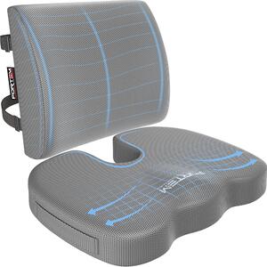 Cuscino per la schiena e supporto lombare per sedia da ufficio, in memory foam