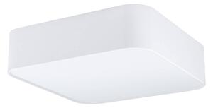 Plafoniera Contemporanea Pasteri Square 5 Luci Acciaio Bianco