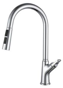 Rubinetto da cucina con tubo estensibile - Argento
