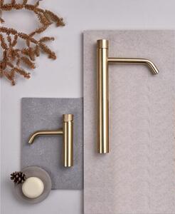 SANYCCES LOOP K ColdOpen Miscelatore monocomando per lavabo 36,3 cm, oro spazzolato