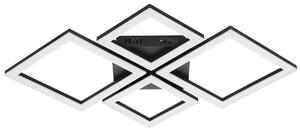 Plafoniera Moderna Paranday-Z 4 Led Acciaio Nero