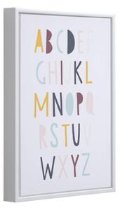 Quadro Keila alfabeto multicolore 30 x 42 cm