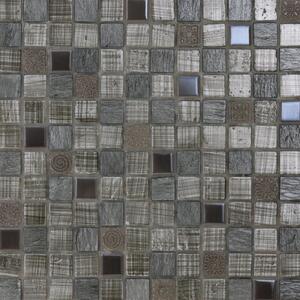 Mosaico pietra naturale Grey tex grigio sp. 8 mm