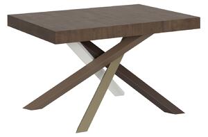 Tavolo Allungabile 120/380x90 cm Volantis Noce Gambe Multicolore 4/C