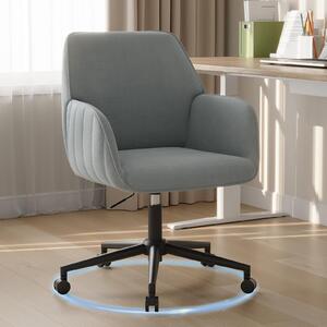 Sedia da ufficio, ergonomica, in velluto, regolabile in altezza, ideale per l'ufficio domestico, portata massima 136 kg