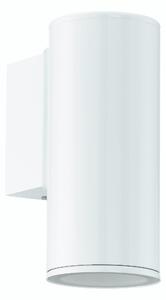 Applique da esterno a LED 1x GU10 max. 3W/230V acciaio zincato bianco IP44 6,5x15x9,5cm