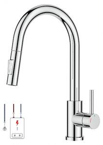 Rubinetto da cucina a bassa pressione, rubinetto da cucina estraibile, miscelatore monocomando