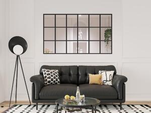 Vetrata stile giardino d'inverno - 180 x 105 cm - Alluminio termolaccato - Nero - ORANSA