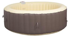 Vasca Idromassaggio da Esterno Gonfiabile Riscaldata 4-6 Posti Ø208x65 cm Ease.Zone Marrone