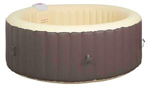 Vasca Idromassaggio da Esterno Gonfiabile Riscaldata 2-4 Posti Ø180x65 cm Ease.Zone Marrone