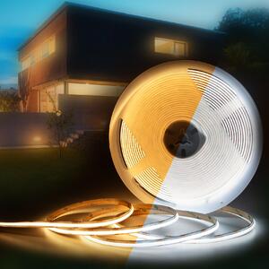 Striscia LED autoadesiva HEXIM COB, da 1 a 15 metri, grado di protezione IP20/65, temperatura di colore 3000K-6000K, RGB