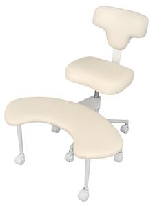 Sedia da pavimento regolabile con struttura a forma di "X" - Sedia ergonomica per ufficio - Struttura in metallo - Ideale per il lavoro da casa e la meditazione
